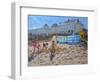 Playing in the Sand, Llandudno, 2010-Andrew Macara-Framed Giclee Print