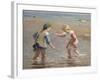 Playing in the Shallows-William Marshall Brown-Framed Giclee Print