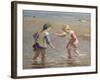 Playing in the Shallows-William Marshall Brown-Framed Giclee Print