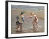 Playing in the Shallows-William Marshall Brown-Framed Giclee Print