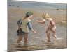 Playing in the Shallows-William Marshall Brown-Mounted Giclee Print