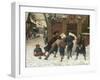 Playing in the Snow, 1875-Herbert William Weekes-Framed Giclee Print