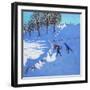 Playing in the Snow Youlgrave, Derbyshire, 2016-Andrew Macara-Framed Giclee Print