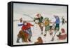 Playing in the Snow-Gillian Lawson-Framed Stretched Canvas