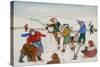 Playing in the Snow-Gillian Lawson-Stretched Canvas