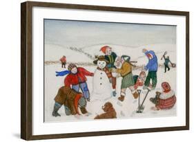 Playing in the Snow-Gillian Lawson-Framed Giclee Print