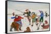 Playing in the Snow-Gillian Lawson-Framed Stretched Canvas
