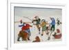 Playing in the Snow-Gillian Lawson-Framed Giclee Print