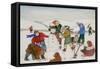 Playing in the Snow-Gillian Lawson-Framed Stretched Canvas