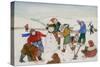 Playing in the Snow-Gillian Lawson-Stretched Canvas