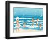 Playing in the Surf - Jack & Jill-Ann Eshner-Framed Giclee Print