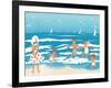 Playing in the Surf - Jack & Jill-Ann Eshner-Framed Giclee Print