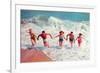 Playing in the Surf-null-Framed Premium Giclee Print