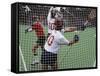 Playing Lacrosse-null-Framed Stretched Canvas