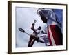 Playing Lacrosse-null-Framed Photographic Print