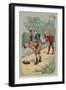 Playing Leapfrog-null-Framed Giclee Print