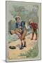 Playing Leapfrog-null-Mounted Giclee Print