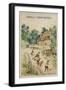 Playing Leapfrog-null-Framed Giclee Print