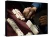 Playing Mahjong, Dali, Yunnan, China-Porteous Rod-Stretched Canvas