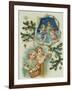 Playing Musical Instruments, Victorian Card-null-Framed Giclee Print