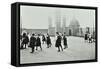 Playing Netball, Myrdle Street Girls School, Stepney, London, 1908-null-Framed Stretched Canvas