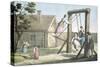 Playing on Swing in Russia, Artist from French School, Colour, 19th Century-null-Stretched Canvas