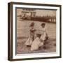 Playing on the Beach' C1900-null-Framed Photographic Print