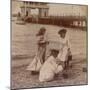 Playing on the Beach' C1900-null-Mounted Photographic Print