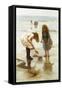 Playing on the Beach-Thomas Liddall Armitage-Framed Stretched Canvas