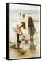 Playing on the Beach-Thomas Liddall Armitage-Framed Stretched Canvas