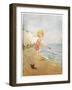 Playing On The Beach-Eugenie Richards-Framed Art Print