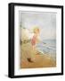 Playing On The Beach-Eugenie Richards-Framed Art Print