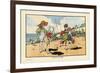 Playing on the Beach-Charles Robinson-Framed Premium Giclee Print