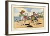 Playing on the Beach-Charles Robinson-Framed Art Print