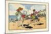Playing on the Beach-Charles Robinson-Mounted Art Print