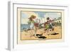 Playing on the Beach-Charles Robinson-Framed Art Print