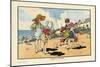 Playing on the Beach-Charles Robinson-Mounted Art Print