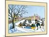 Playing On The Ice-Maud & Miska Petersham-Mounted Art Print