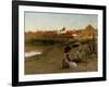 Playing on the Shingle, 1885-Walter Frederick Osborne-Framed Giclee Print