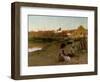 Playing on the Shingle, 1885-Walter Frederick Osborne-Framed Giclee Print