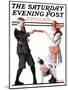 "Playing Party Games" Saturday Evening Post Cover, April 26,1919-Norman Rockwell-Mounted Giclee Print