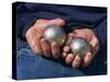 Playing Petanque, Roussillon, France, Europe-Thouvenin Guy-Stretched Canvas