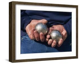 Playing Petanque, Roussillon, France, Europe-Thouvenin Guy-Framed Photographic Print