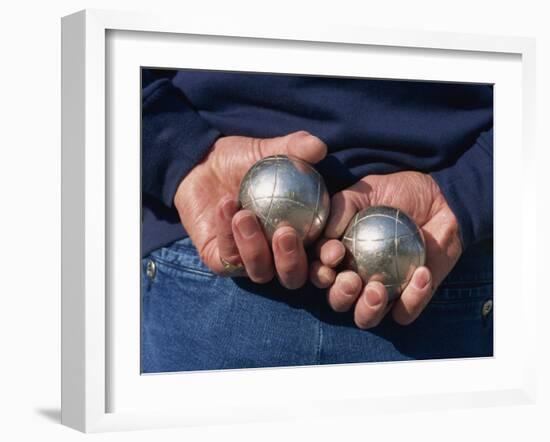 Playing Petanque, Roussillon, France, Europe-Thouvenin Guy-Framed Photographic Print