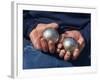 Playing Petanque, Roussillon, France, Europe-Thouvenin Guy-Framed Photographic Print