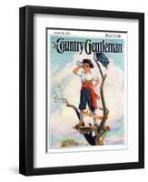 "Playing Pirate," Country Gentleman Cover, March 1, 1929-William Meade Prince-Framed Giclee Print