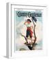 "Playing Pirate," Country Gentleman Cover, March 1, 1929-William Meade Prince-Framed Giclee Print