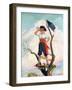 "Playing Pirate,"March 1, 1929-William Meade Prince-Framed Giclee Print