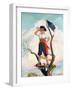 "Playing Pirate,"March 1, 1929-William Meade Prince-Framed Giclee Print