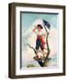 "Playing Pirate,"March 1, 1929-William Meade Prince-Framed Giclee Print